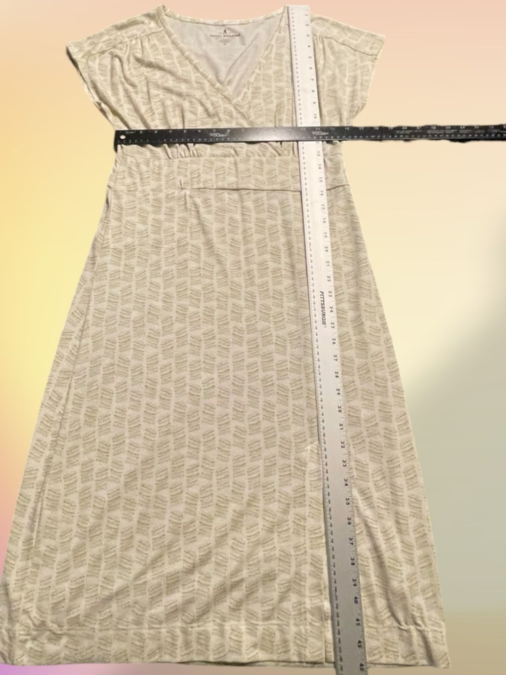 Royal Robbins Essential Tencel Dash Dress Cream Tan Yellow Size Medium - Picture 15 of 15